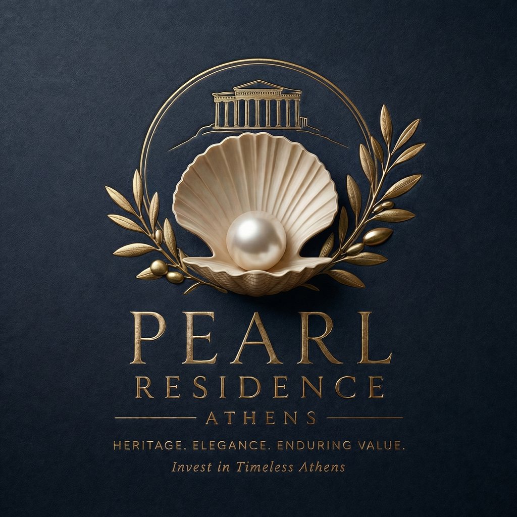 Athens Pearl Residences square brand artwork